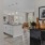 Spacious living room and kitchen in apartment