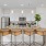 Large granite countertop kitchen island