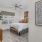 Ceiling fan in apartment bedroom